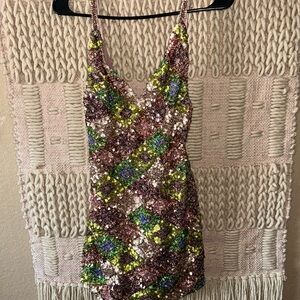 Sequin Multicolor Dress